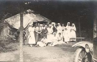 Mrs. Daly`s Unit, 13 July 1918 Photo postcard