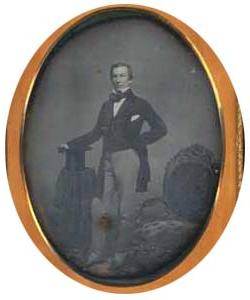 This daguerrotype by John Adams Whipple depicts Leverett Saltonstall (1825-1895)